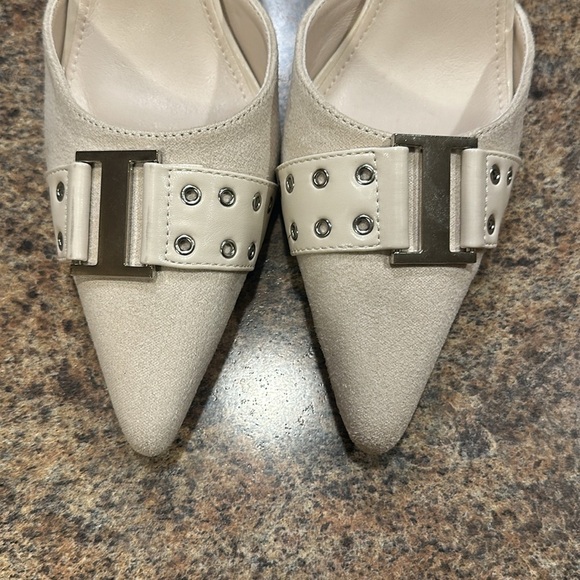 Lemonade Pointed Stiletto High Heel Slip On Beige Womens Size 6.5 - Picture 4 of 11